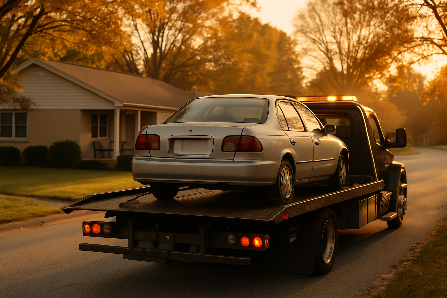 Vehicle donation moment in Greensboro
